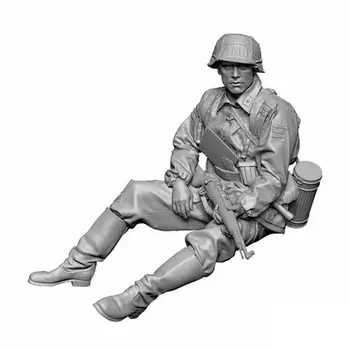 1/35 Фигурка из смолы GK, немецкий солдат, комплект в разобранном виде и неокрашенный