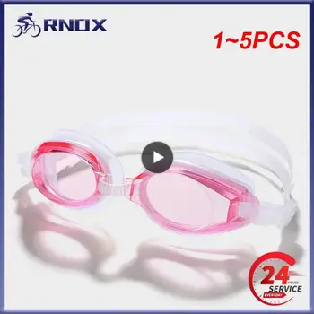 1-5 шт. Плавательные очки для близорукости Профессиональные противотуманные УФ-очки для плавания Мужские Женские Силиконовые Очки для плавания с диоптриями