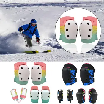 1 Комплект практичного оборудования для катания на коньках, защита от падения, наколенники для скейтбординга многоразового использования, защита суставов, защита от падения, наколенники для лыж