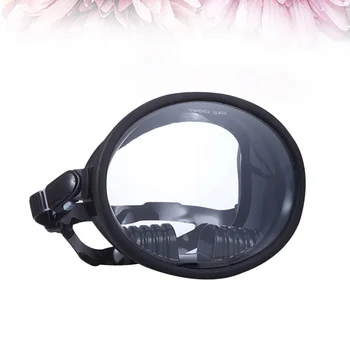 1 шт. Очки для дайвинга с широким полем зрения, противотуманные очки для плавания, очки для дайвинга (черные), маска для подводного плавания