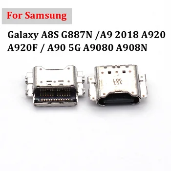 10 шт. Разъем Зарядного порта Для Samsung Galaxy A8S G887N/A9 2018 A920 A920F/A90 5G A9080 A908N USB Разъем Для Зарядного устройства Док-станция