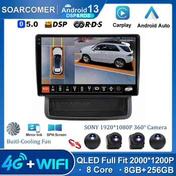 10 “QLED 2K Android 13 Автомагнитола для RENAULT TRAFIC 2010-2014 Мультимедийный видеоплеер GPS 2din Carplay Авто Стерео