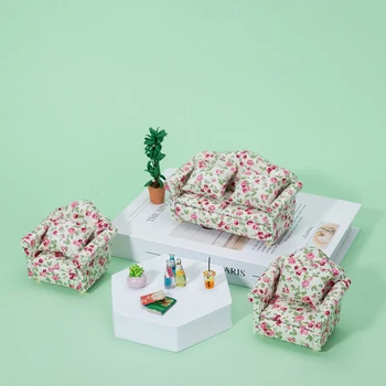 1ШТ Кукольный домик мини-мебель украшение Европейская модель дивана