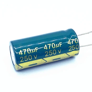 2 шт./лот высокочастотный низкоомный алюминиевый электролитический конденсатор 250v 470UF размером 18*40 470UF 20%