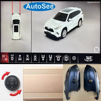 2015-2021 для автомобиля Toyota Highlander 360-градусная камера с высоты птичьего полета, 3D панорамный вид, объемное зеркало заднего вида, камера для парковки задним ходом