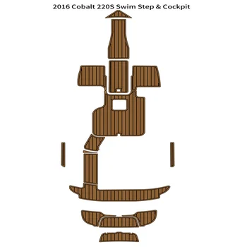 2016 Cobalt 220S, платформа для плавания, Подушка для кокпита, лодка, EVA-пена, Тиковая палуба, коврик для пола, самоклеящийся стиль SeaDek Gaterstep