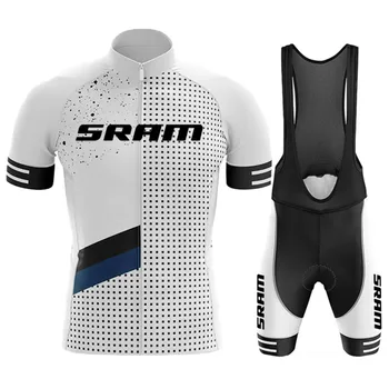 2023 SRAM Pro Велоспорт Джерси Комплект Летние Гонки Велосипедная Одежда С Коротким Рукавом Дышащий Ремень Шорты Комплект Майо Ciclismo Hombre