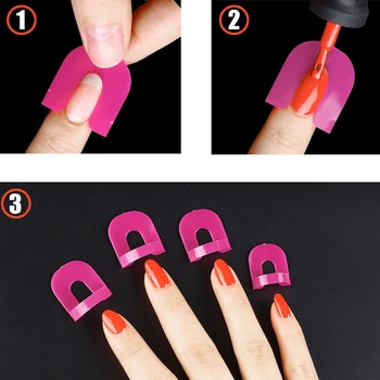 4 Шт. Стампер для ногтей Пластиковые инструменты для макияжа Инструменты для полировки ногтей для пальцев