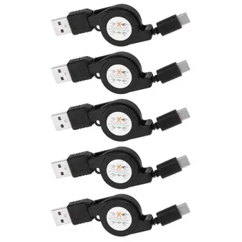 5 шт. выдвижной кабель USB Type-C USB3.1 зарядное устройство для синхронизации данных Кабель для зарядки
