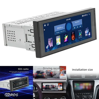 6,8 Дюймов 12 1 DIN С Сенсорным Экраном Carplay GPS Автомобильное Радио HD Экран MP5 Плеер Навигационная Машина Универсальная Автомобильная Электроника