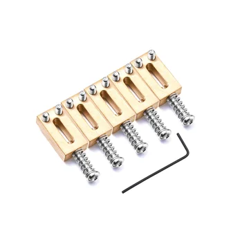 6 шт. Электрогитара Single Shake Tremolo Bridge Код струны, Код для нажатия на нижнюю струну, серебристый
