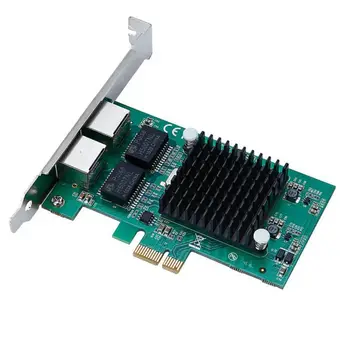 82575/82576 Двухпортовая Гигабитная Сетевая карта, Сервер мягкой маршрутизации ROS Convergence Server, Сетевая карта PCI-e X1, Настольный компьютер