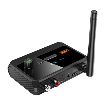 Bluetooth-совместимый Аудиоприемник MP3 5.3 для Воспроизведения Аудио с USB-диска, Беспроводной Адаптер с Оптическим Разъемом AUX 3,5 мм RCA Для автомобильного Динамика
