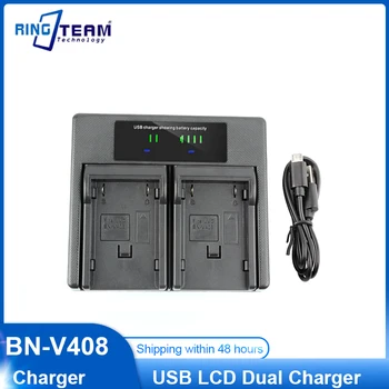 BN-V408 BN V408 Батарея Светодиодный USB Зарядное Устройство для JVC BN-V408U BN-V416 GR-D230US GR D30 D30E D30U D30US D31EK D31US D32 С USB-кабелем
