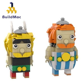 Buildmoc Аниме Фигурки, набор моделей, Кукла-персонаж комиксов Brickheadz, Строительные блоки, Обучающий набор игрушек для детей