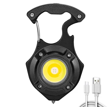 COB светодиодные фонари для кемпинга, разбитое окно, молоток, USB-мини-лампа для осмотра автомобиля, индикатор питания, сильное магнитное водонепроницаемое осветительное оборудование