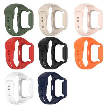 CPDD Мягкие силиконовые ремешки для часов Redmi Watch3 Женские и мужские сменные ремешки для спортивных часов Водонепроницаемые