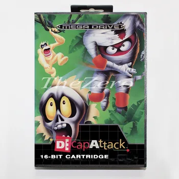 DeCapAttack с коробкой для 16-битной игровой карты MD для MegaDrive / Genesis ЯПОНИЯ / EU US Shall Castleof