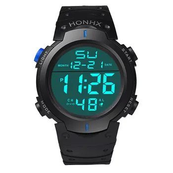 Fashion Waterproof Men'S Boy Lcd Digital Stopwatch Date Rubber Sport Wrist Watch Часы Женские Наручные Montre Femme Relojes