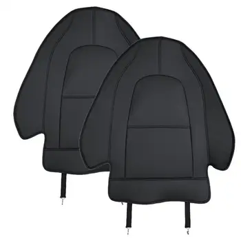 ForTesla Модель 3, модель Y, кожаные накладки на спинку сиденья, защита от грязи, накладка на спинку сиденья, стайлинг салона автомобиля, 2 штуки