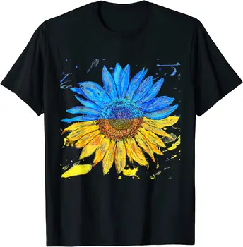 JHPKJUkraine Flag Sunflower Slava Украинская мужская футболка с коротким рукавом, повседневные хлопковые летние футболки с круглым вырезом