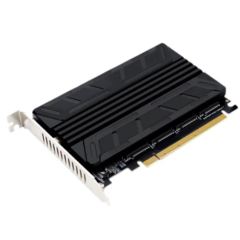 M.2 NVMe SSD В PCIE X16M Key Конвертер Жесткого Диска Считыватель 4x32 Гбит/с Адаптер Преобразования Адаптер Расширения Массива Материнская плата