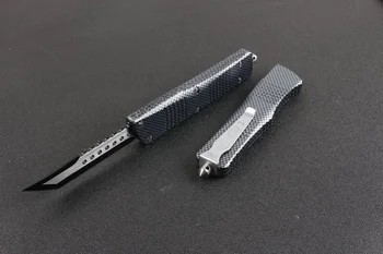 Micro OTF Tech Knife Combat Troo Серии 440 Стальное лезвие 57HRC Ручка из цинково-алюминиевого сплава Карманный нож для самообороны на открытом воздухе