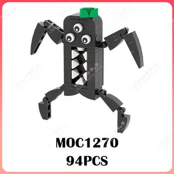 MOC1270 Креативный черный Banban MOC Строительные блоки, фигурки персонажей из игры ужасов, Украшения, Сборка кирпичей, Игрушки для детей
