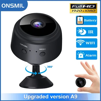 ONSMIL Новая Мини-WiFi Камера A9 FHD 1080p Удаленный Беспроводной Диктофон Видеокамера Домашняя Безопасность Камеры Наблюдения