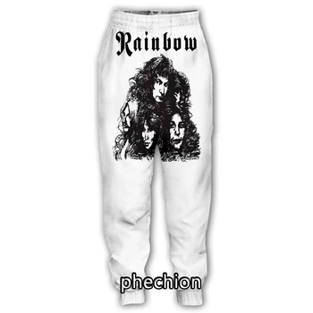 phechion, Новые мужские/женские повседневные брюки с 3D принтом Rainbow Rock Band, Модная уличная одежда, Мужские Свободные Спортивные Длинные брюки F23
