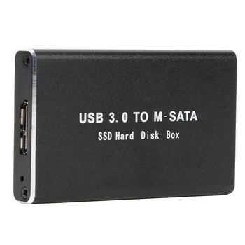 SSD-диск Mini USB 3.0 для подключения жесткого диска mSATA Корпус внешнего жесткого диска SSD
