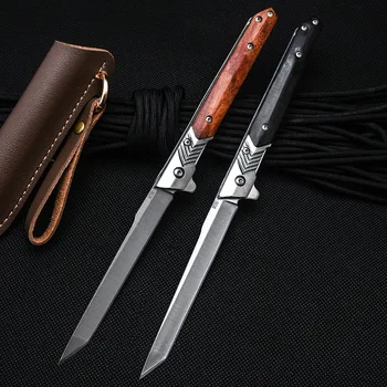 TRSKT MAKER M390 Тактический складной нож для рыбалки, кухонный инструмент для выживания, Походные Подарочные Ножи с деревянной ручкой, Прямая поставка
