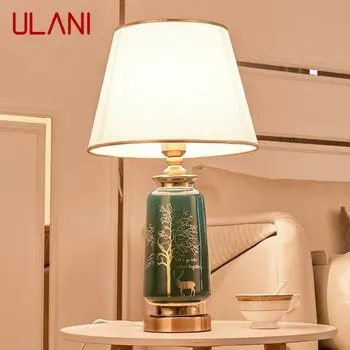 ULANI Современная керамическая настольная лампа LED Nordic Creative Deer Decor Настольный светильник Модный для дома, гостиной, прикроватной тумбочки в спальне