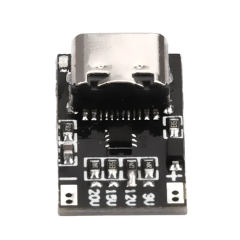 USB-C PD QC Триггер 9V 12V 15V 20V DC Модуль Питания с Регулируемым Напряжением 5A Вход Type-C для Модуля Преобразователя Быстрой Зарядки E-Mark
