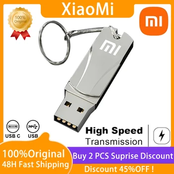 Xiaomi Pendrive Memory Stick 2 ТБ 1 ТБ 512 ГБ Запоминающее Устройство Водонепроницаемый U Диск Новый Супер Мини Металлический Usb Флэш-Накопитель для Компьютера