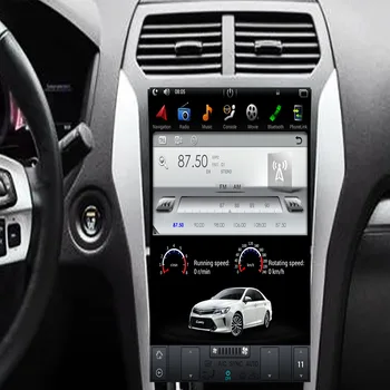 Автомагнитола Tesla Style для Ford Explorer 2013-2018 Android 9.0 Стерео с вертикальным экраном GPS Навигация Мультимедийный плеер