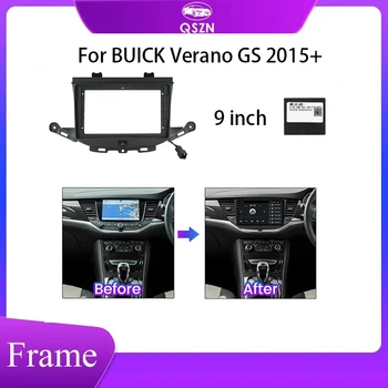 Автомобильная Радиоприемная Панель Frame для BUICK Verano GS 2015 + 9-Дюймовая Автомобильная Рамка Fascia Canbus Adapter Android Radio Dash Fitting Panel Kit