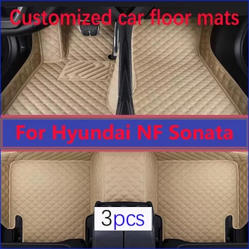 Автомобильные коврики для Hyundai NF Sonata Embera Sonica CNG 2004 ~ 2009 Коврики, чехлы, Кожаный ковер, Детали интерьера, Автомобильные Аксессуары