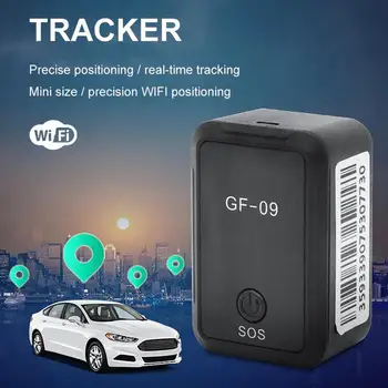 Автомобильный мини-трекер GF-09 с GPS отслеживанием в режиме реального времени, Противоугонный локатор с защитой от потери, сильное магнитное крепление, устройство позиционирования сообщений SIM-карты