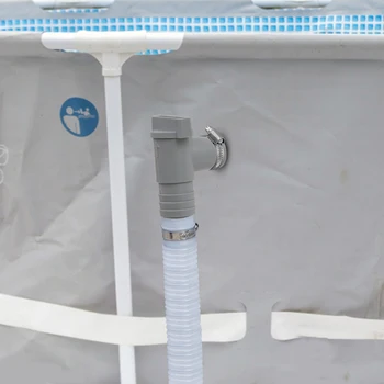 Адаптер для бассейна из ПВХ Прочный 32 мм Адаптер для насоса для бассейна Герметичная замена деталей наружного оборудования