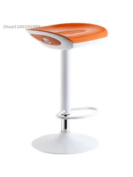 Американский стульчик для кормления, домашний письменный стол, стул на стойке регистрации, оранжевый барный стул, легкий роскошный барный стул, простой и современный