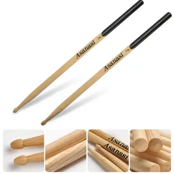 Барабанные палочки Прочные барабанные палочки Профессиональные барабанные палочки с каплевидным дизайном, нескользящая рукоятка, легкий вес для опытных пользователей