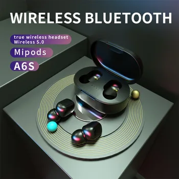 Беспроводные наушники Bluetooth с шумоподавлением, вкладыши Tws с зарядным устройством, спортивная гарнитура, игровые наушники для Redmi Iphone Air