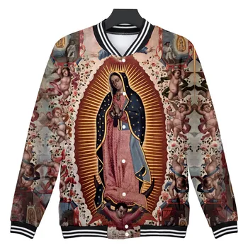 Богоматерь Гваделупская Дева Мария Мексика Мексиканская куртка с 3D принтом harajuku толстовка модные толстовки уличная одежда Куртки одежда