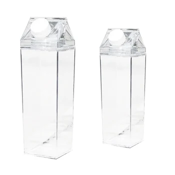 Большая наружная пластиковая прозрачная бутылка для питья сока Вместимостью Бутылка для молока 500/1000 мл Бутылка для воды Портативный кувшин для воды