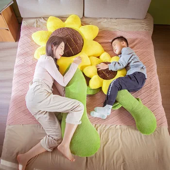 Большая подушка в виде цветка, Мягкая игрушка, Зажим для ножек кровати для девочек, Подушка для спящей куклы, подарок на день рождения