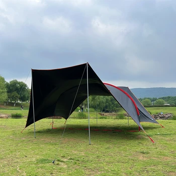 Большой брезент для кемпинга, легкая водонепроницаемая палатка, навес от солнца, палатка для кемпинга, брезент для кемпинга