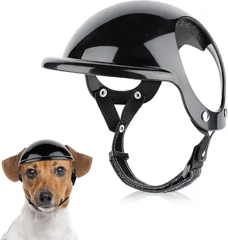 Большой мотоциклетный шлем для собак с отверстием для ушей, мультиспортивная каска, собачья кепка для уличного велосипеда