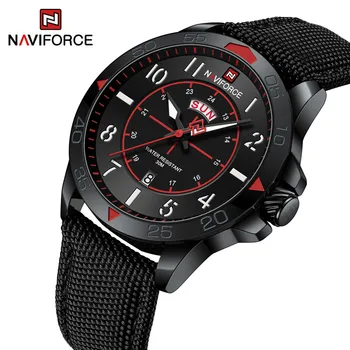 Бренд NAVIFORCE Оригинальный дизайн Мужские часы Роскошная мода Водонепроницаемый нейлоновый ремешок Мужские кварцевые наручные часы Reloj Mujer 2023