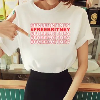 Бритни Спирс, женская новая модная футболка в стиле хип-хоп, мужские и женские футболки в стиле харадзюку, футболки с принтом, топы